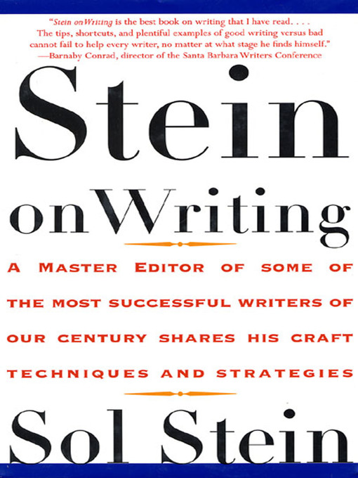 Title details for Stein On Writing by Sol Stein - Wait list